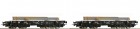 67133 Roco Set of 2 Heavy duty Flat cars with steel beams
